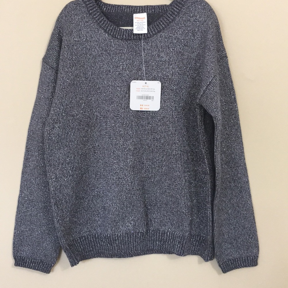 ♦️NWT Gymboree Sweater Pullover silver shimmer
